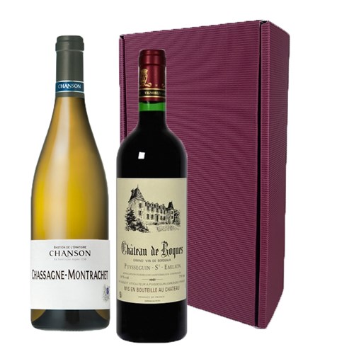 Bordeaux and Burgundy Duo Gift Box - Fast Shipping